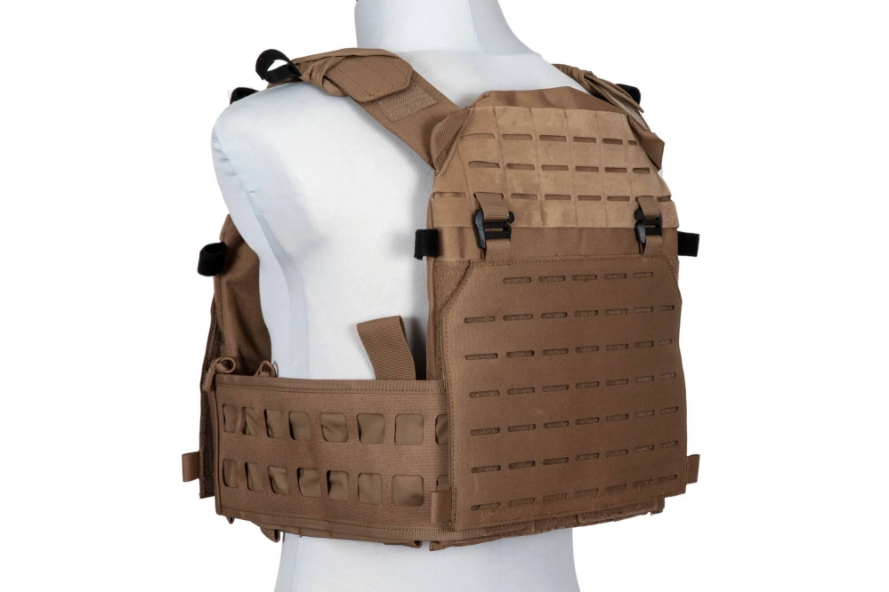 Taktická vesta Advanced Laser-Cut - hnědá
