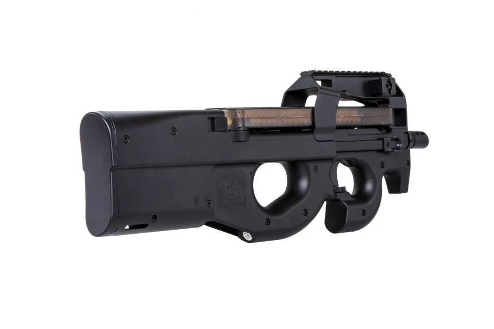 Replika licenciada de la Pistola ametralladora Cybergun FN Herstal P90 (CM060) - Negra