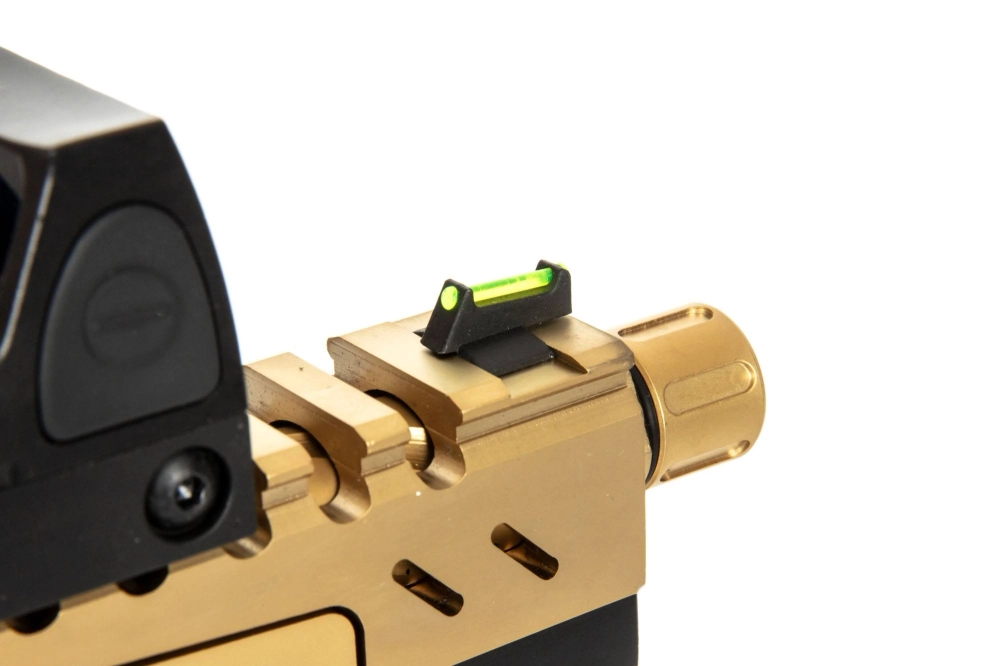 Hi-Capa 5.1 Split Side Pistol Replica - Black / Gold (with BDS Sight)