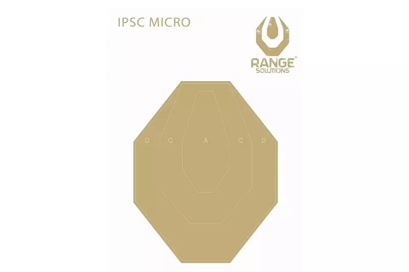 Boucliers de tir IPSC Micro - 50 pcs.