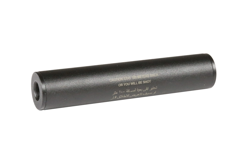 Stay 100 meters back" Covert Tactical PRO 30x150mm silencer"