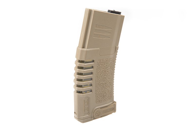 Magazynek hi-cap PMG 300 kulek do do replik typu M4/M16 - dark earth