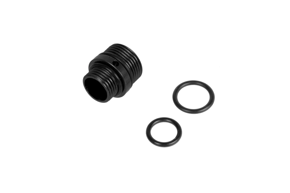 Adaptador para silenciadores de 11mm CW a 14mm CCW PCU Negro
