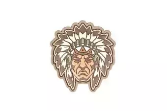 Native American Warrior Head 1 Patch - Multicam