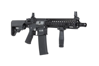 Specna Arms Daniel Defense® MK18 SA-P19 Prime™ Aster II ETU airsoft Carbine with Single Fire Only Brushless Motor Black