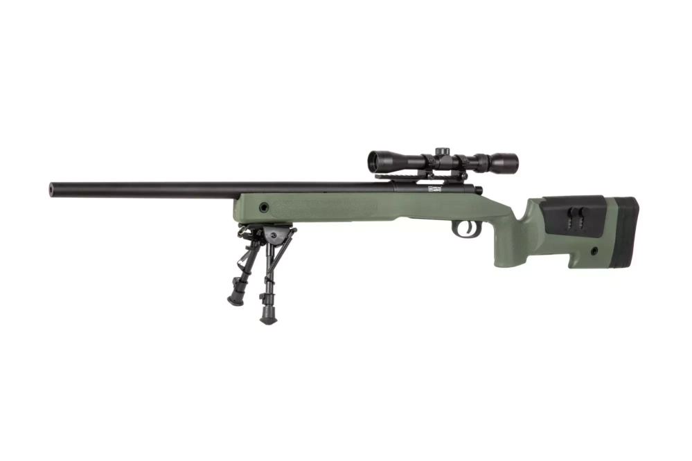 Airsoft pušky puškohled a dvojnožka SA-S02 CORE™ - olivově zelená