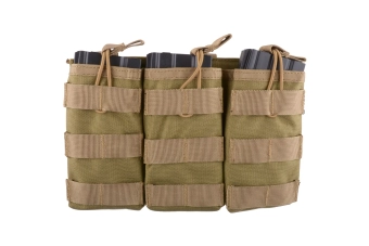 Pouch doble Open I para cargadores de munición AK/M4/G36 – tan
