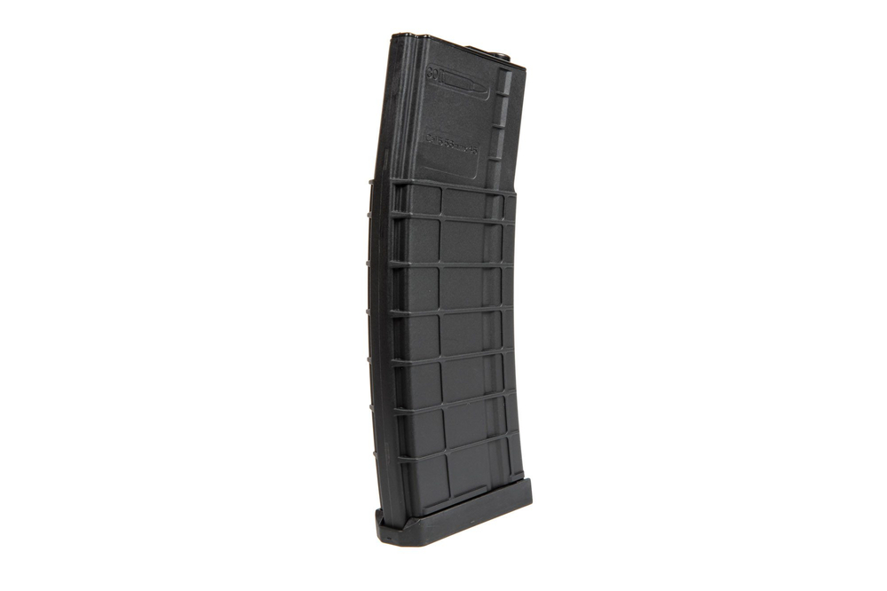 Largo cargador hi-cap 450 balines para réplicas M4/M16 - negro