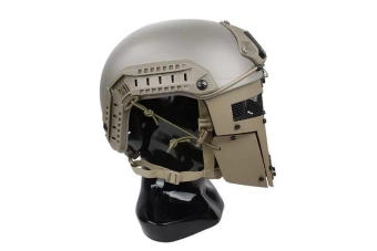 Protector facial SPT para cascoFAST - Marrón coyote
