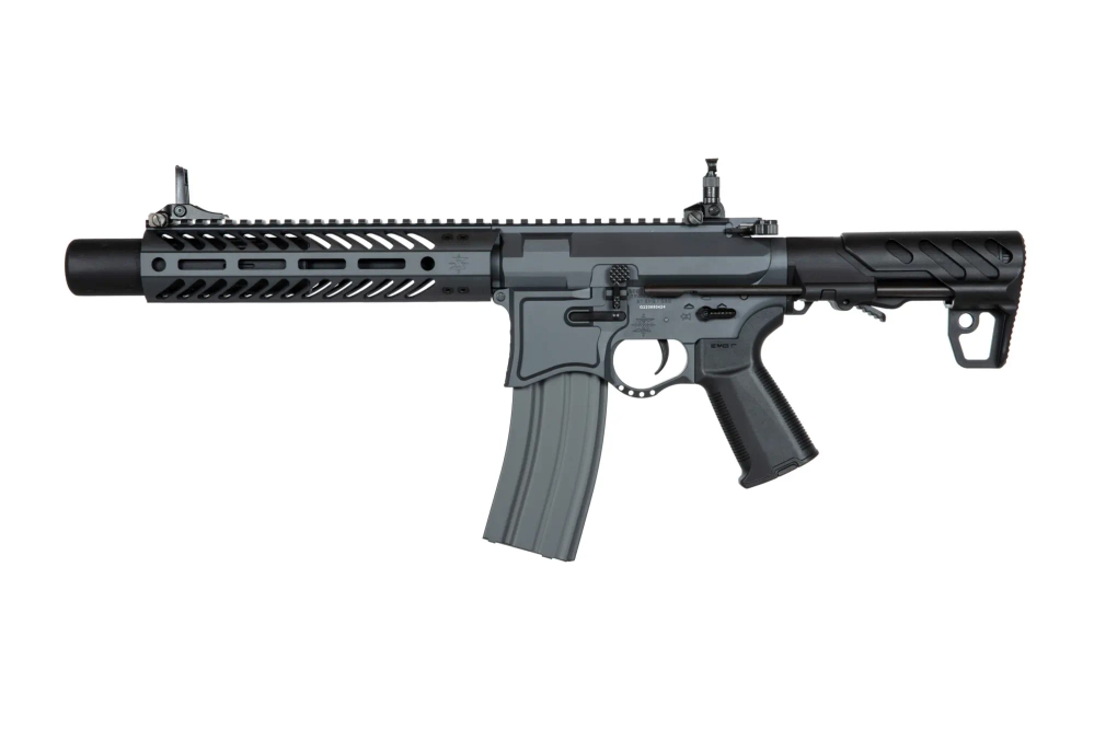 Seekins Precision 9" SBR8 karabijn replica met onderdrukker - grijs