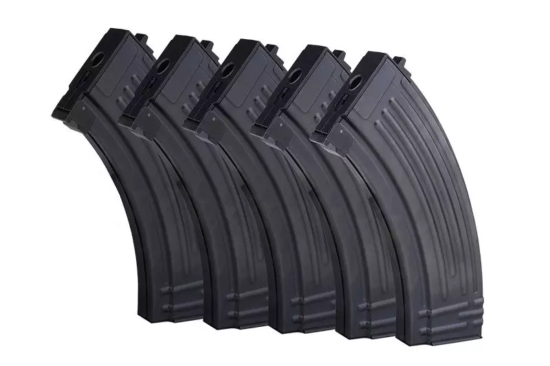 120rd mid-cap 5 magazine set for AK type replicas 