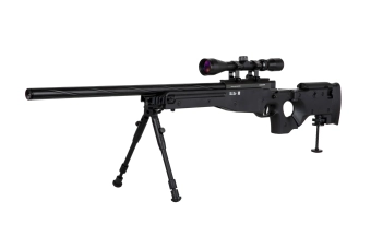 Replika karabinu snajperskiego Specna Arms SA-S14 EDGE™ z lunetą i dwójnogiem Czarna