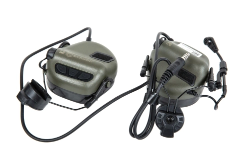Protectores auditivos activos Earmor M32H Plus Foliage Green