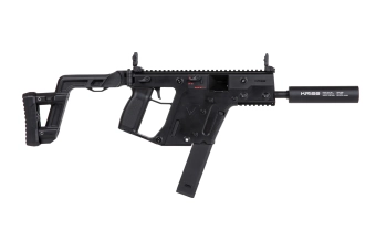 Réplica de subfusil Krytac Kriss Vector con supresor de sonido ficticio Negro