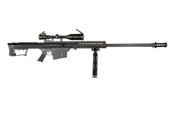 SW-024S sniper rifle replica with bipod&scope - Black