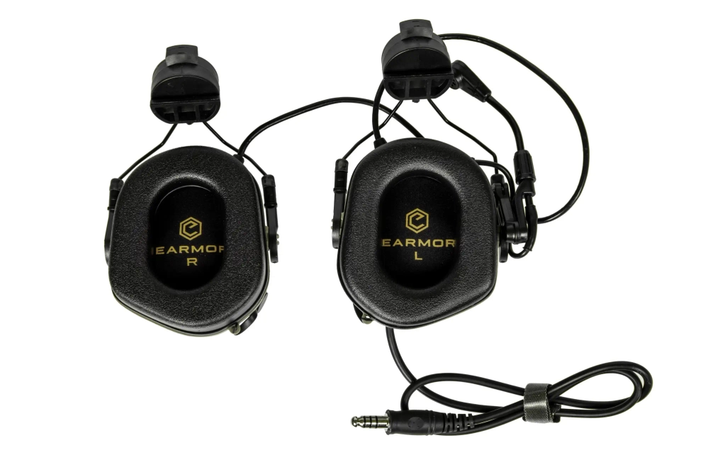 Auriculares activos M32H con monturaem para carriles ARC - Oliva