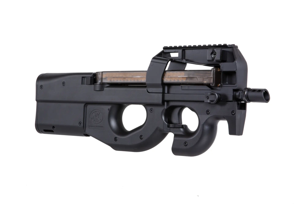 Licensed replica of the Cybergun FN Herstal P90 submachine gun (CM060) - Black