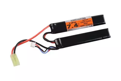 7,4V Valken Energy 1300mAh 20C LiPo baterie (2 moduly)