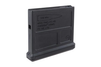 Dlouhé zásobník Mid-cap 45 míčků pro airsoftové zbraně Striker AS-01 - černé