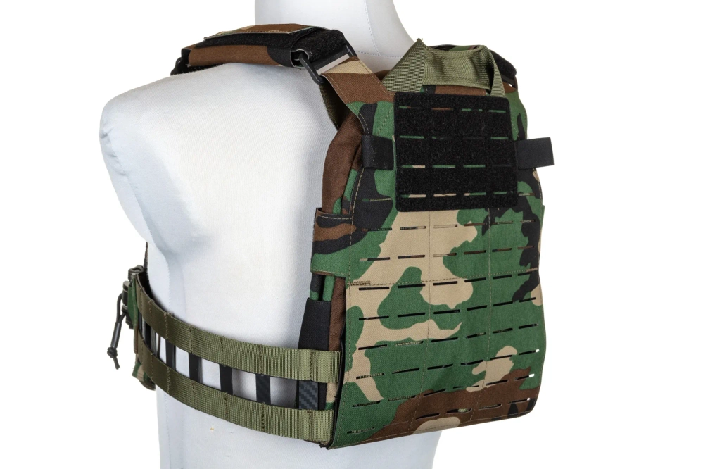 Chaleco plate carrier Specna Arms Tactical QR III Woodland
