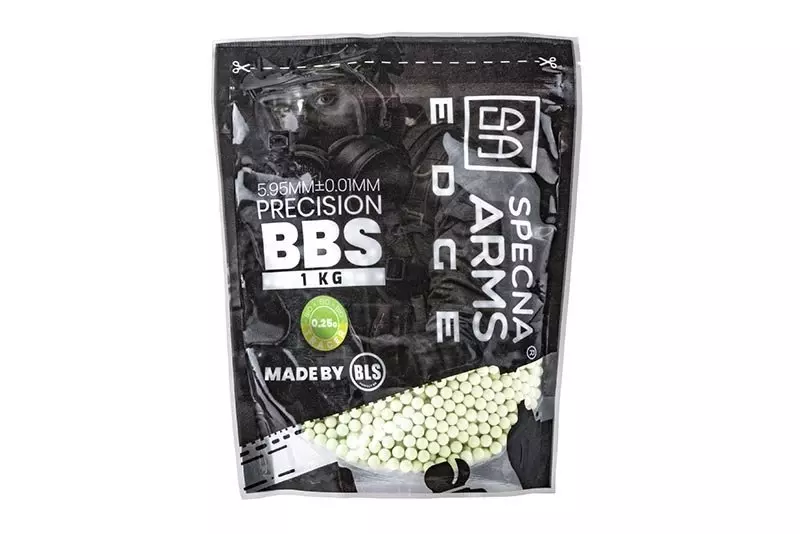 Billes Bio Tracer Degradable 0.25g Specna Arms EDGE ™ 4000 pièces - Vert