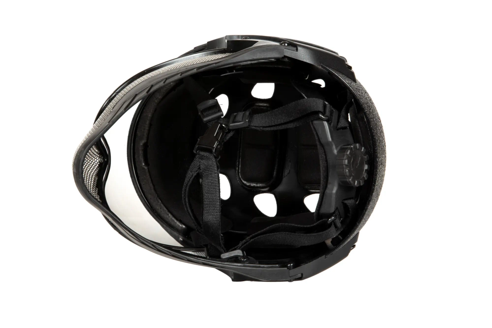 Replika helma Full Face First - Black Rough