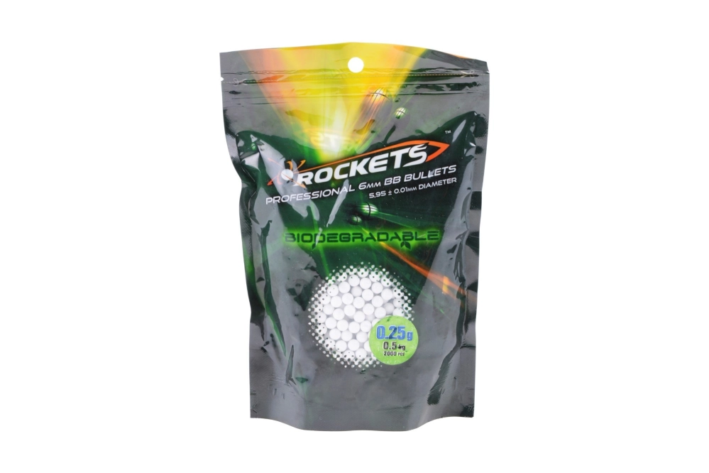 Rockets Professional BIO 0,25g BBs - 0,5kg - white
