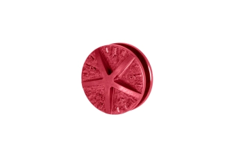 Aluminium CNC Hop Up knop voor STORM PC1 replica's Rood