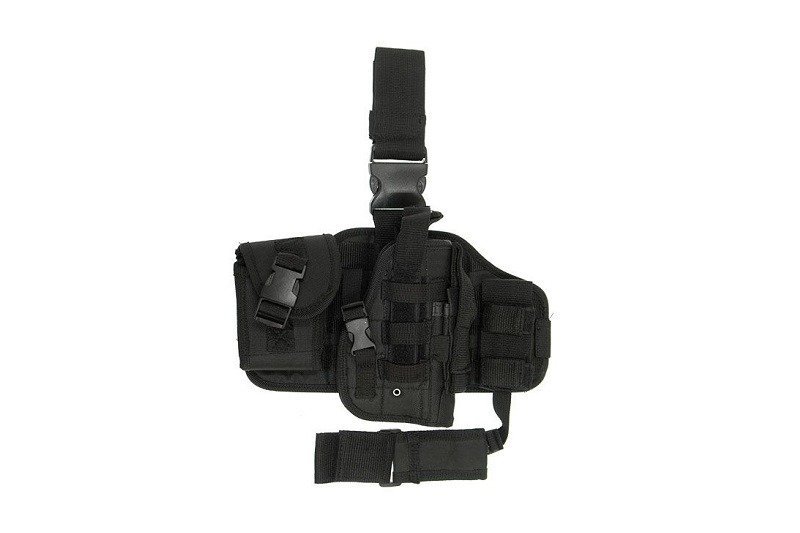 Panneau de cuisse modulaire avec holster - noir