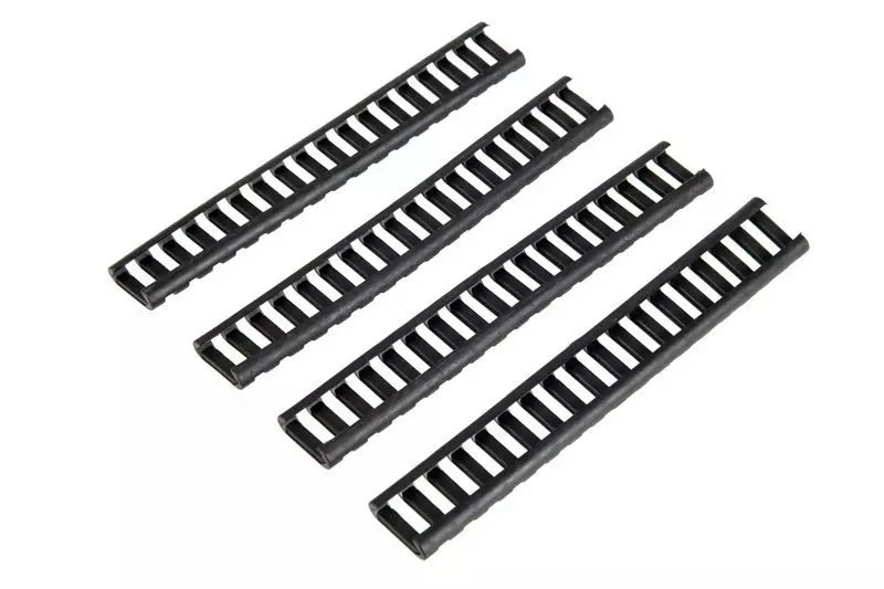 Jeu de 4 housses pour rails RIS - noir