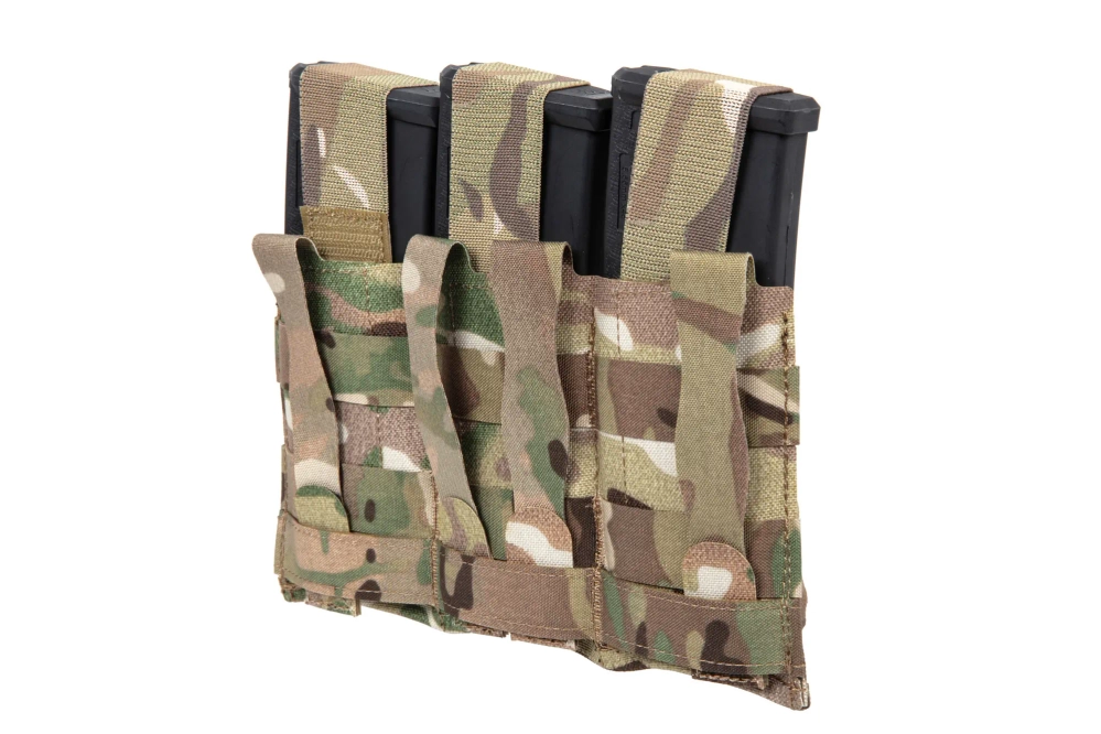 Triple magazine pouch with flap Wosport MC