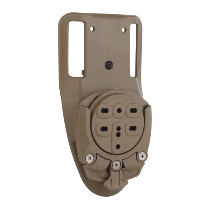 Universele 360 graden tactische holsteradapter van Wosport met riembevestiging GB-ACC-22 Tan
