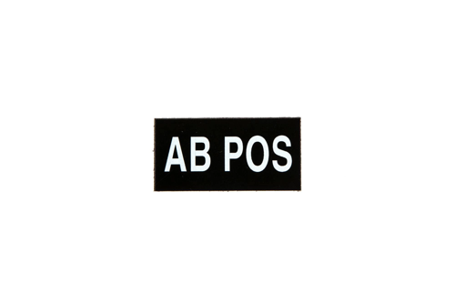 Nášivka - Krevní skupina - AB POS