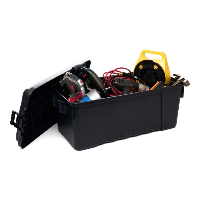 Caja de equipo táctico mediana Plano de 64 litros Negro