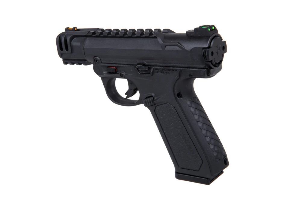 Pistola de airsoft Action Army AAP01C Shinobi GBB Full/Semina Auto Negra