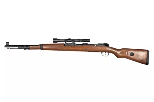 Kar98k Rifle Replica (spring) - Wooden Version + Scope