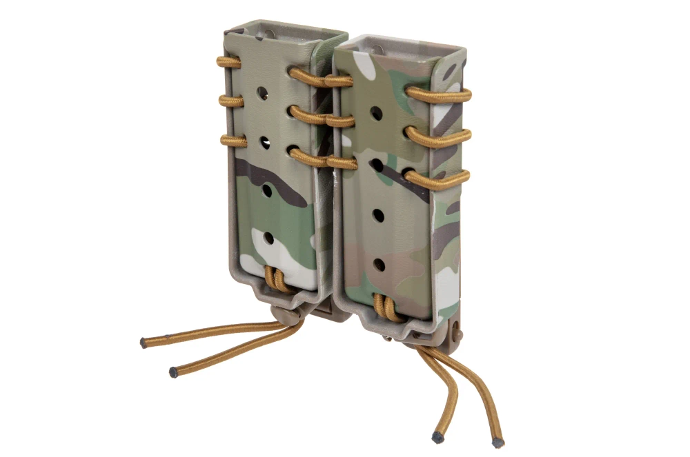 Ładownica na 2 magazynki 9mm Wosport Urban Assault Long Quick Pull MC