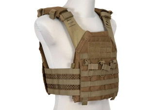 Chaleco táctico Spartan Plate carrier - coyote