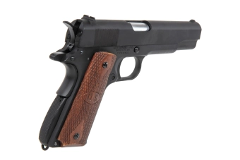 Pistole GBB CyberGun Auto Ordnance M1911A1 - matné černé dřevo