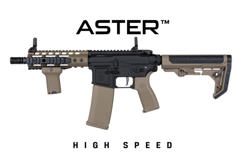 Specna Arms SA-E12-RL EDGE 2.0™GATE ASTER HIGH SPEED Réplica de carabina medio bronceada