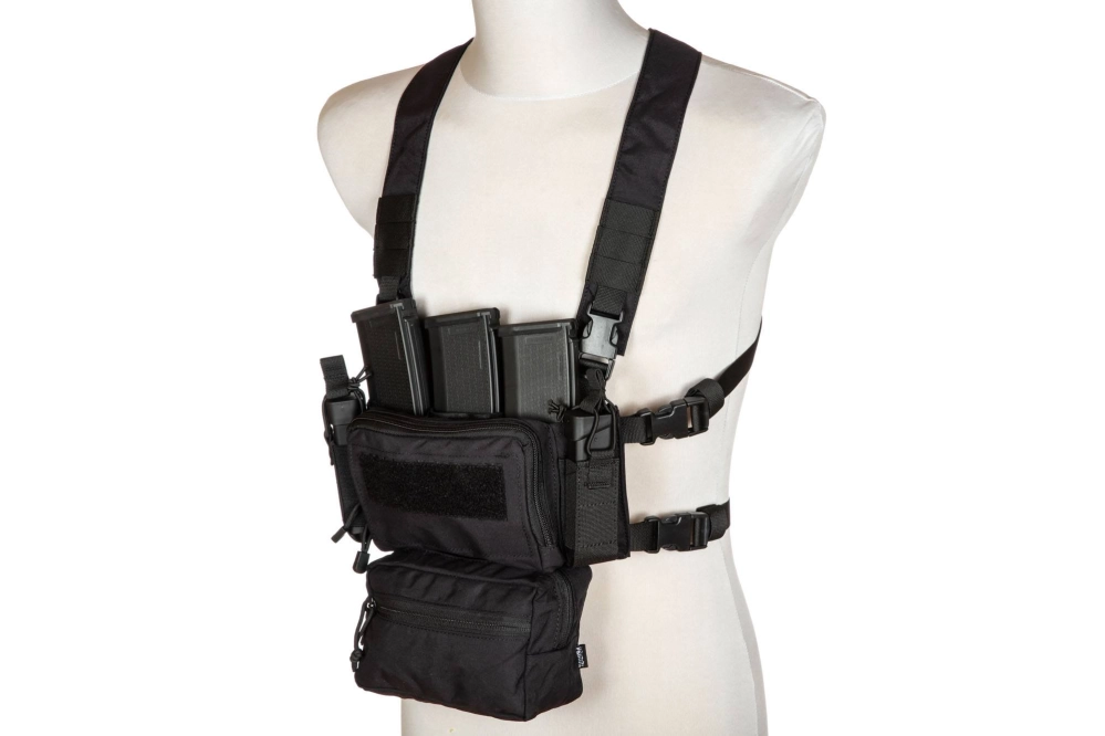 Taktická vesta Univerzální Chest rig Wenator+ - černý