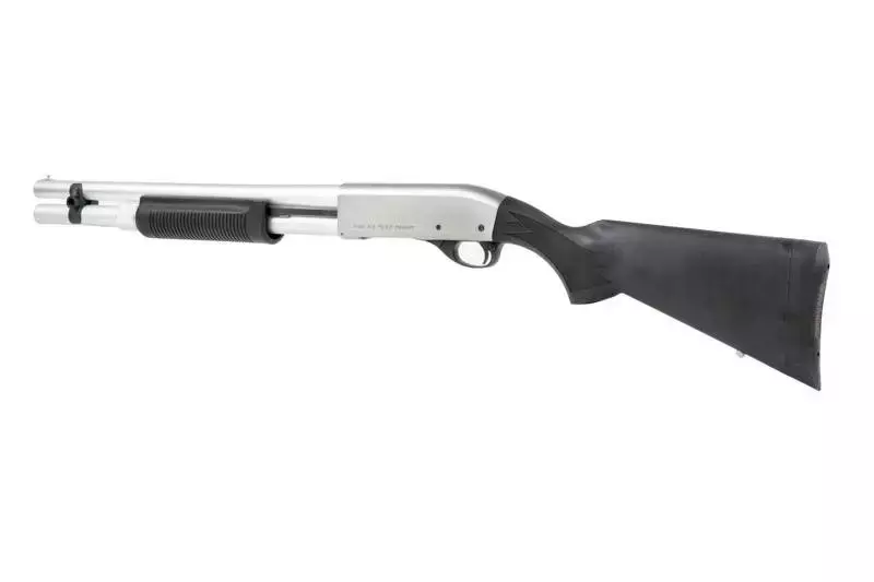 M870 Police Extended Version Shotgun Replica - Silver