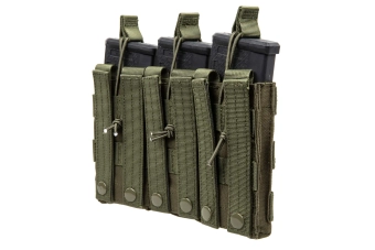 Driedubbele open lader voor M4/M16 magazijnen Specna Arms Olive