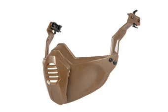 Media máscara para cascoy casco- Tierra oscura