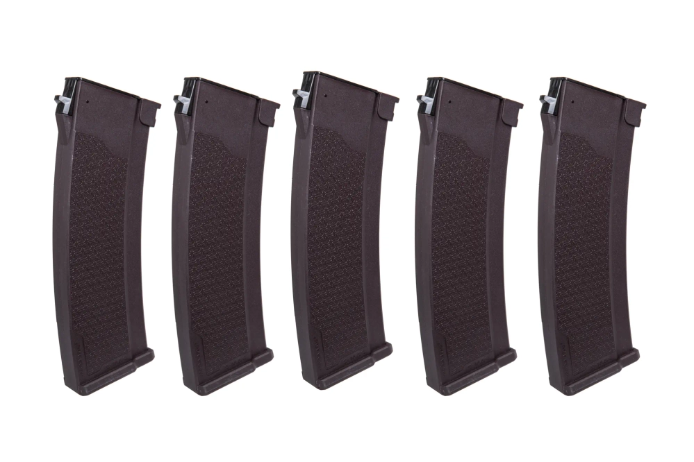 Zestaw 5 magazynków Hi-Cap S-Mag do serii J 380 kulek Śliwkowy