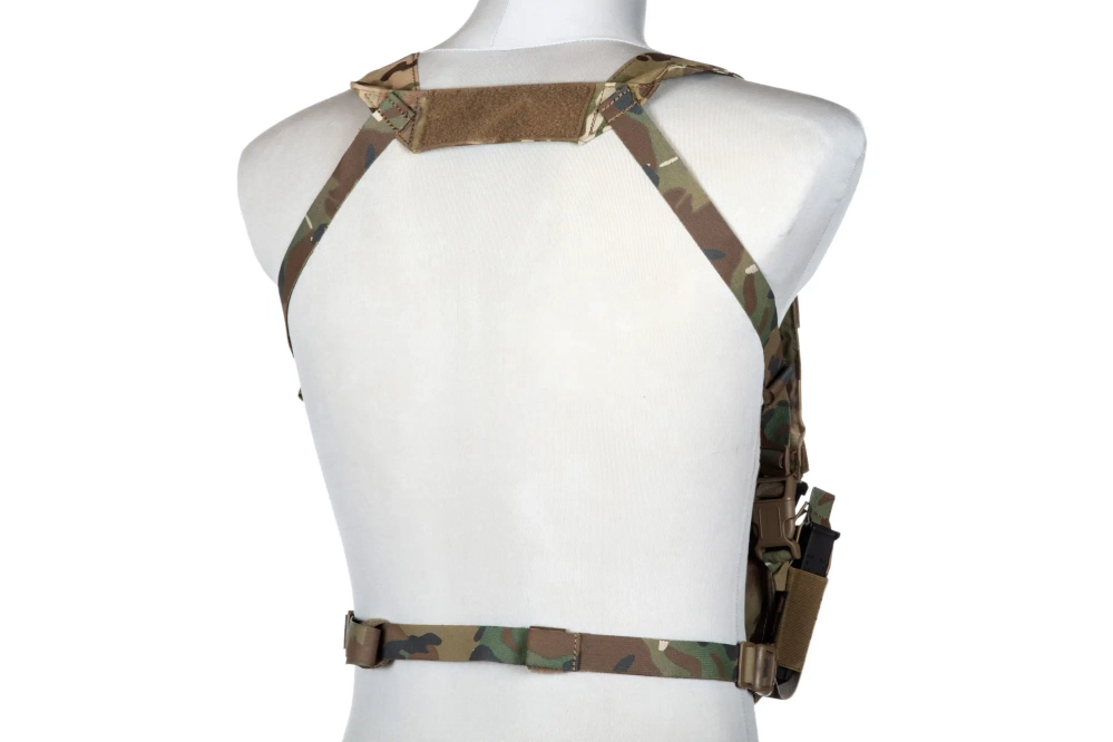 Micro chaleco Chest rig MPC - MC (velcro marrón)