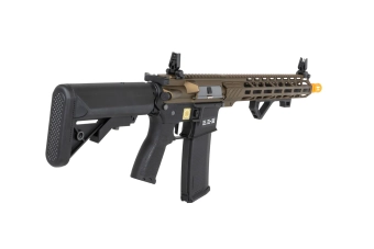 Specna Arms RRA SA-E24 HAL ETU™ Carabina airsoft Caos Bronce con dispositivo de descarga naranja