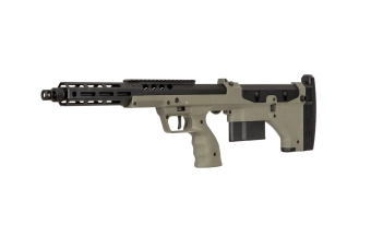 Replika odstřelovací pušky Desert Tech SRS-A2/M2 Covert 16" (pro praváky) - olivově zelená