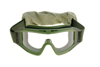 Lunettes de protection à profil bas - vert olive