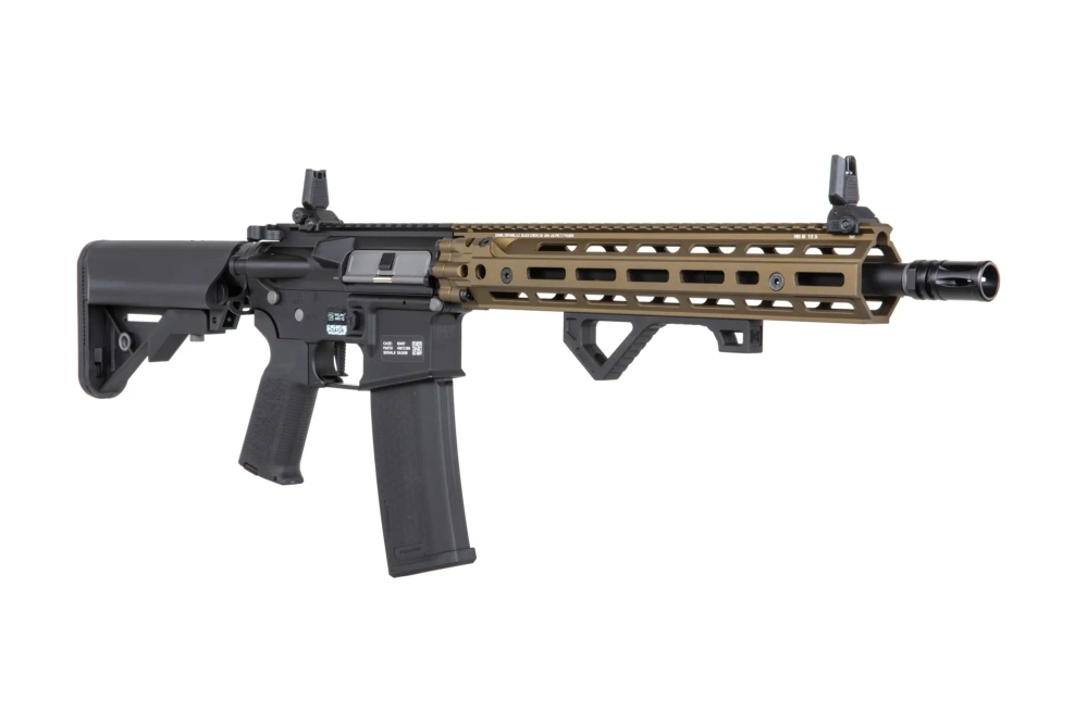 Airsoftová puška Specna Arms Daniel Defense® RIS III 12,5'' SA-P28 Prime™ Aster II ETU s bezkomutátorovým motorem Chaos Bronze